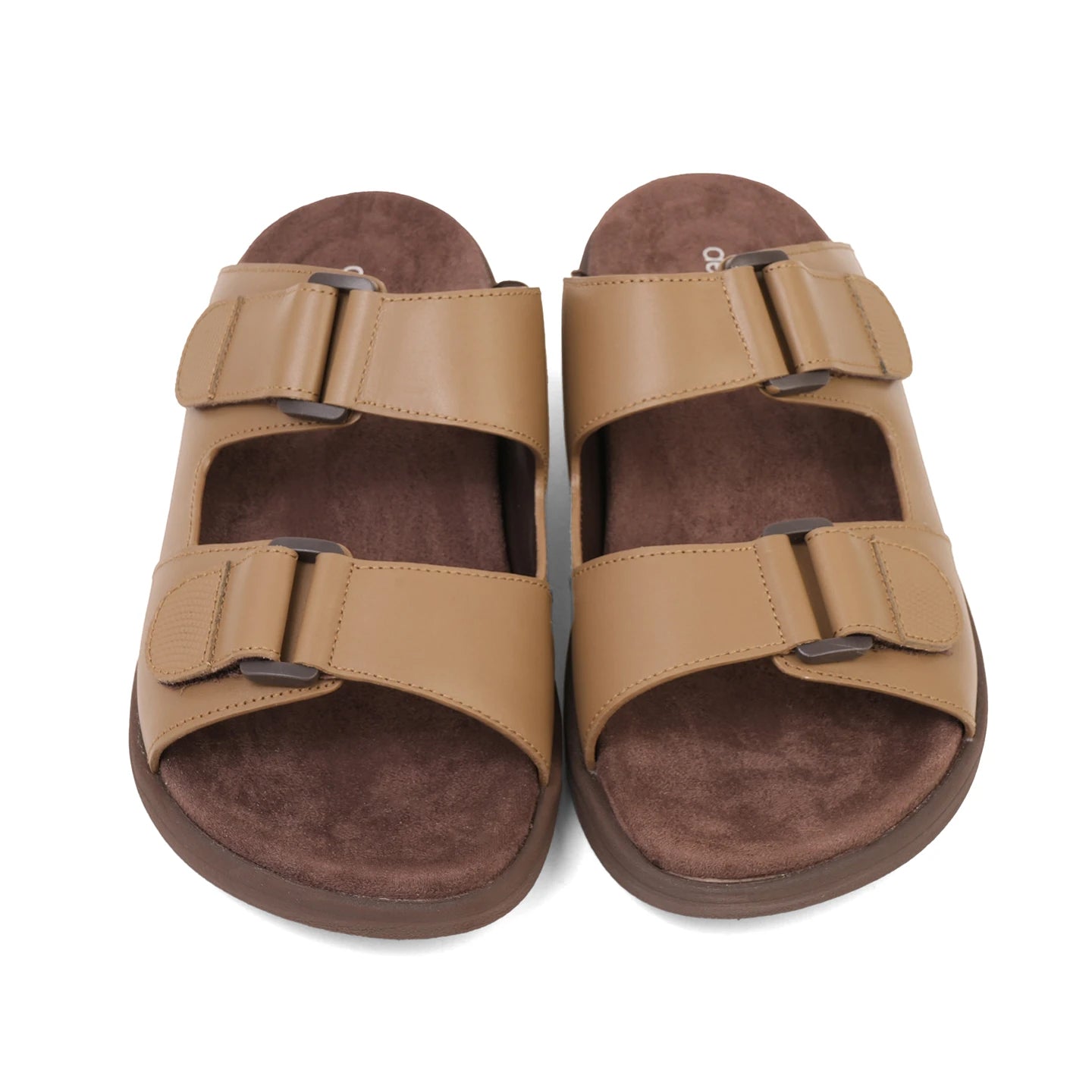 Aetrex Premium Comfort Suede Foot Bed Arabic Sandals Brown Olive - Aetrex Middle East
